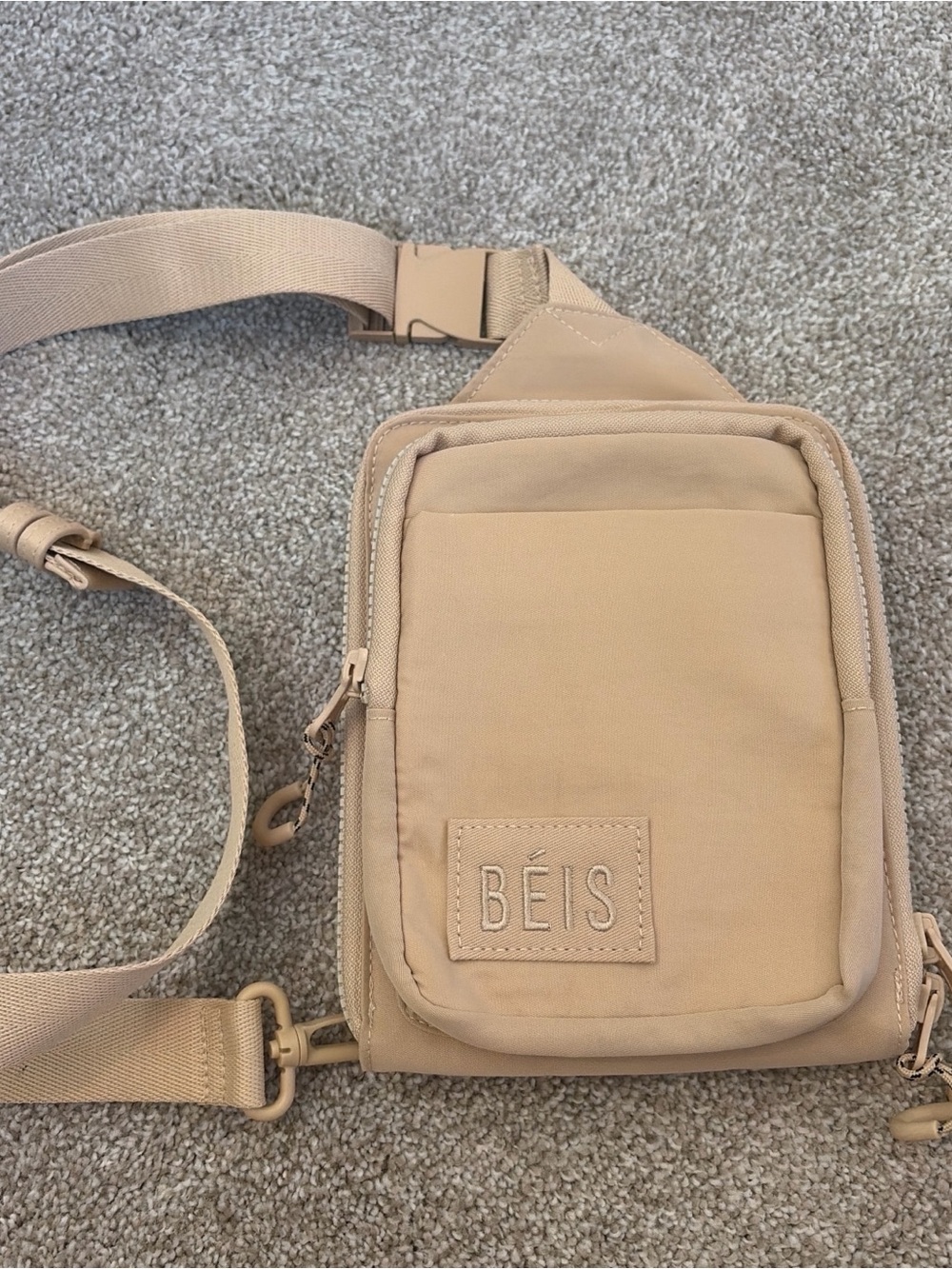 Beis Tan Crossbody Sling Bag